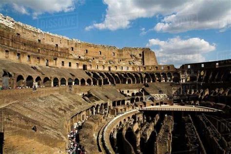 Interior View Of Arena Inside The Colosseum - Stock Photo - Dissolve