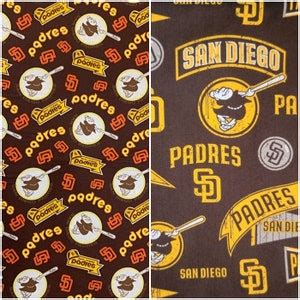 MLB Logo San Diego Padres Brown & Gold 45 Wide 100% - Etsy