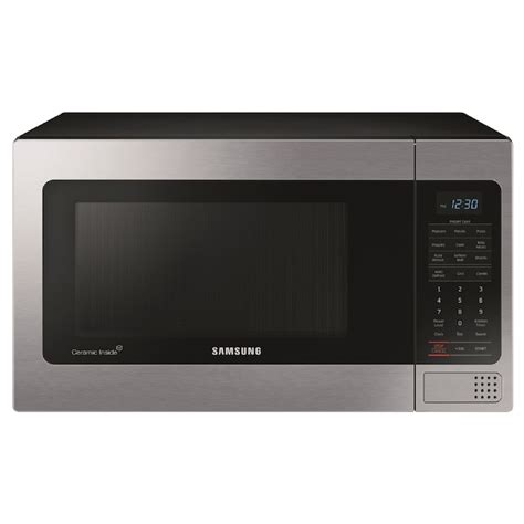 Samsung 1.1-cu ft 1000-Watt Countertop Microwave (Stainless Steel) in the Countertop Microwaves ...