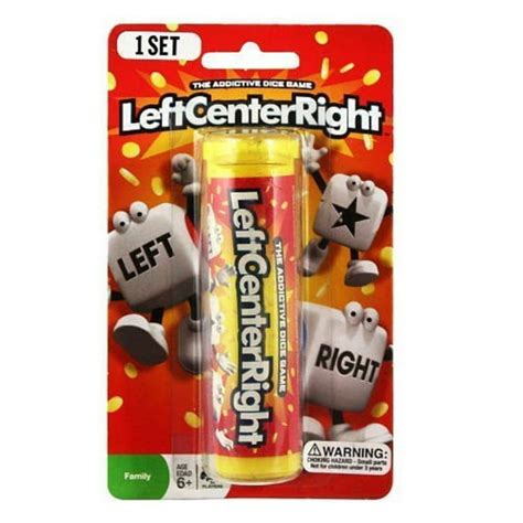 left center right dice game - styles vary tube/tin - Walmart.com ...