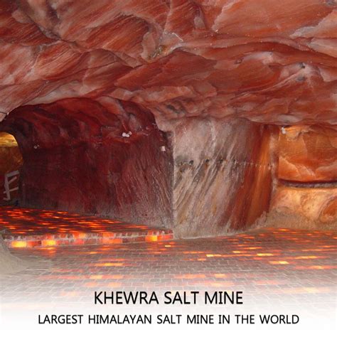 Khewra, the largest Himalayan salt mine, holds 6.7 billion tons of the pink salt, of which about ...