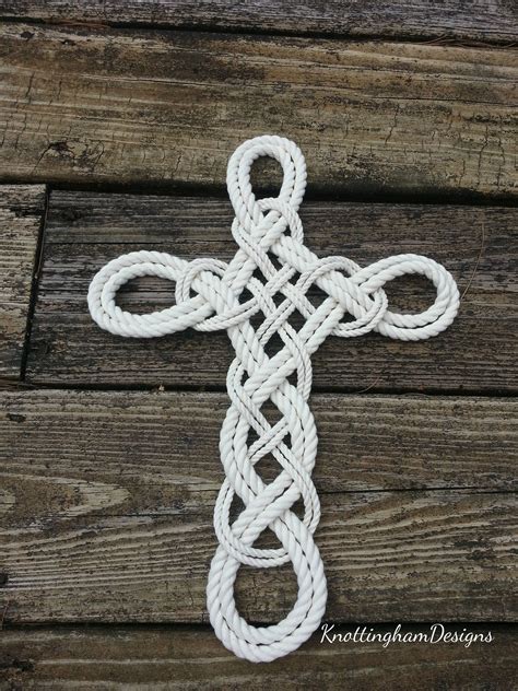 Rope Cross Wedding Ceremony Decor Natural White Cotton | Etsy