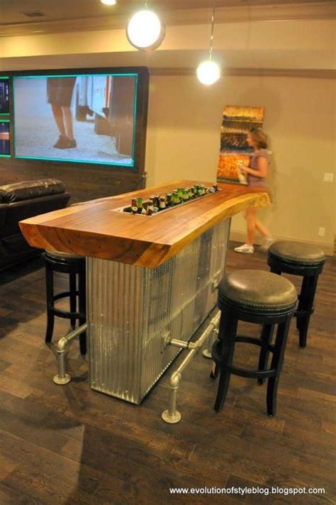 Great basement / game room beverage bar. #fancyhomebardecor Game Room Basement, Basement ...