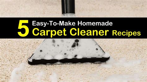 5 Easy-to-Make DIY Carpet Cleaner Recipes