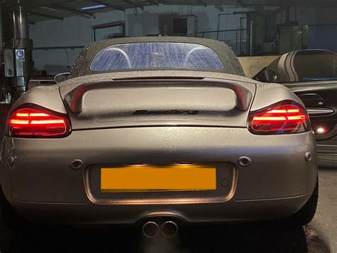 Porsche Boxster (986) Smoked Black LED Rear Lights with Dynamic Sequential Indicators