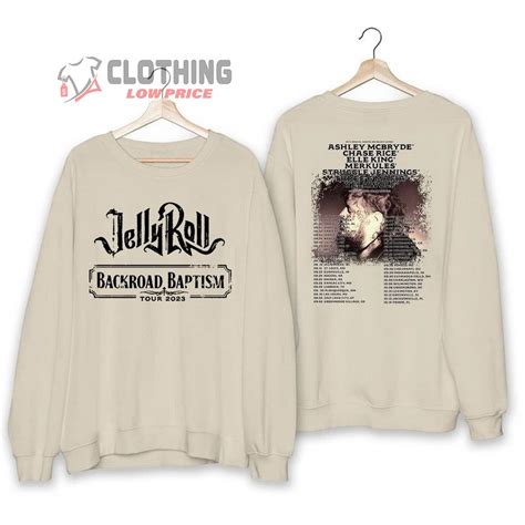 Jelly Roll Backroad Baptism 2023 Tour Dates Merch, Jelly Roll Concert 2023 Shirt Jelly Roll 2023 ...