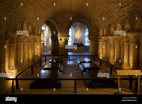 France, Saint-Denis basilica, French Royal necropolis, crypt Stock ...