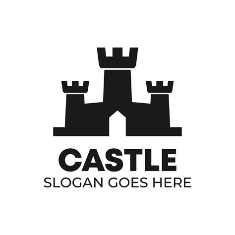 logo template with old castle shape with simple shape 5156042 Vector ...