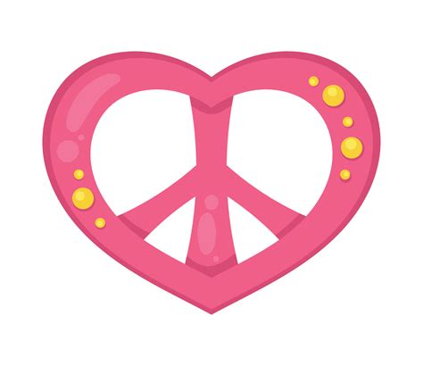 heart love peace symbol 11457106 Vector Art at Vecteezy