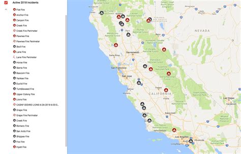 California Wildfire Map | The Current State of Fires and Warnings ...