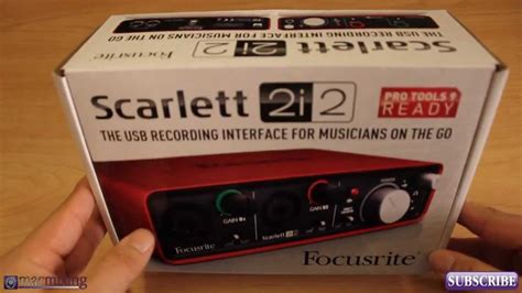 Scarlett 2i2 Unboxing / Review - Focusrite Audio Interface - Setup / Overview - YouTube