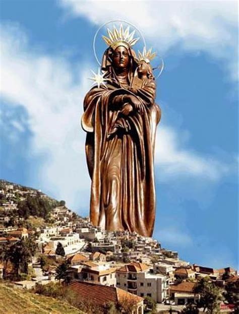 Saydet El Talle (Our Lady of the Hill), Deir El Qamar, Lebanon | Statue, Queen of heaven, Lion ...