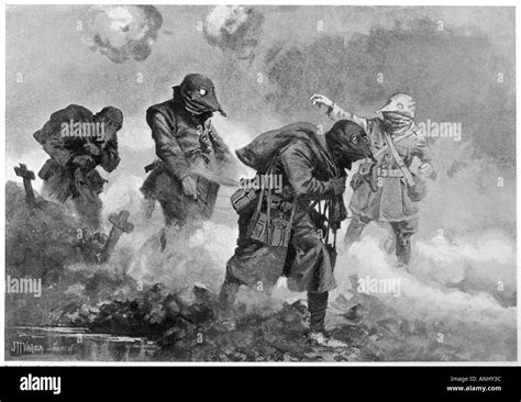Ww1 1917 Gas Attack Stock Photo: 5072699 - Alamy