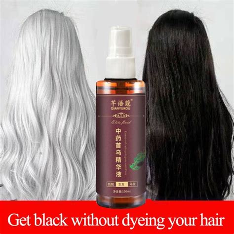 Polygonum multiflorum essence black hair spray hair color permanent ...