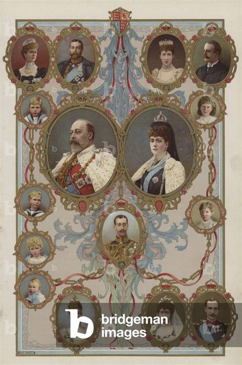 Image of King Edward VII, Queen Alexandra and their children and ...