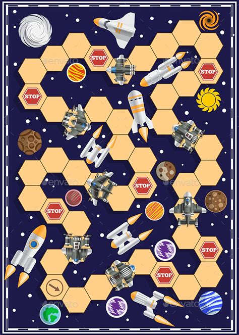 Space Race | Space race, Printable board games, Board games