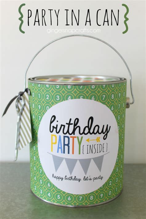 Party in a Can - Easy birthday gift idea for your college student with ...
