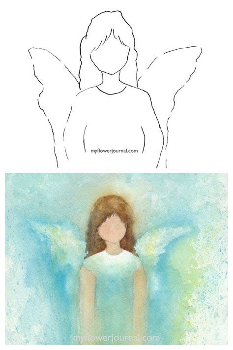 Angel in Watercolor - My Flower Journal