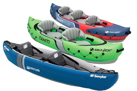 Sevylor Inflatable Kayaks | Adventure Kit | Tahiti 2 & 3 Person