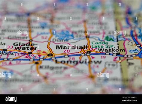 Marshall texas map hi-res stock photography and images - Alamy