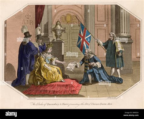 Act Of Union 1707 Colour Stock Photo - Alamy