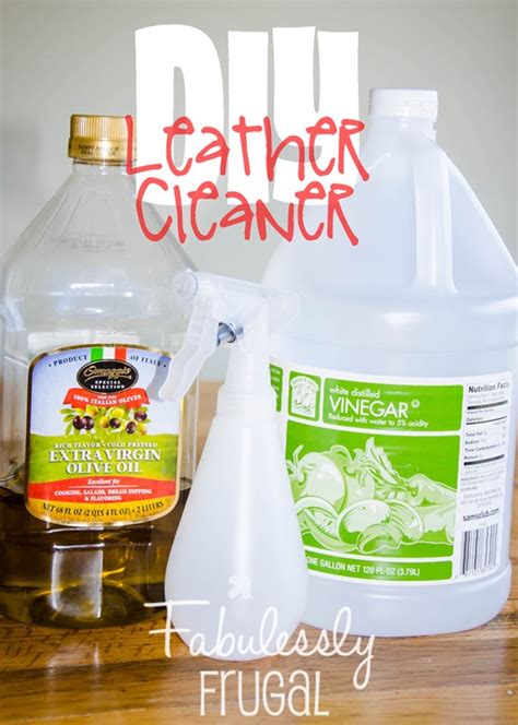 DIY 2 Ingredient Leather Cleaner and Conditioner | Fabulessly Frugal