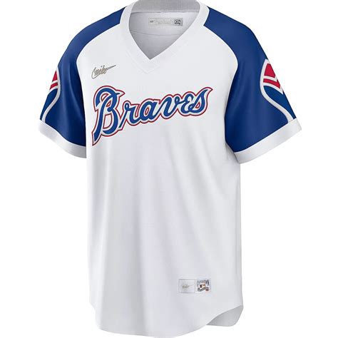 Nike Men's Atlanta Braves Hank Aaron #44 Official Cooperstown Jersey | Academy