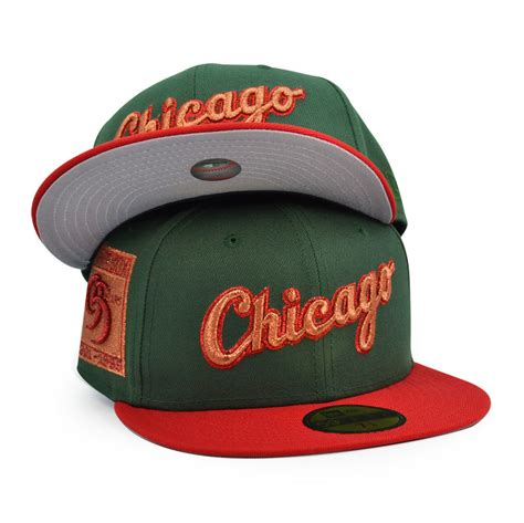 Chicago White Sox Script 95 YEARS Exclusive New Era 59Fifty Fitted Hat ...