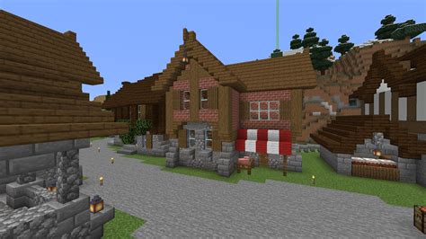 Medieval Butcher Shop. Thoughts? Link in the comments : r/Minecraftbuilds