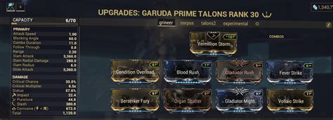 Rate my Garuda Prime Talons build : r/Warframe