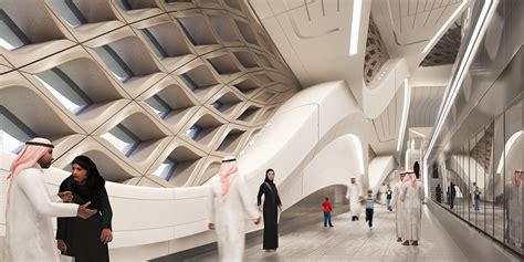 King Abdullah Financial District (KAFD) Metro Station – Zaha Hadid ...