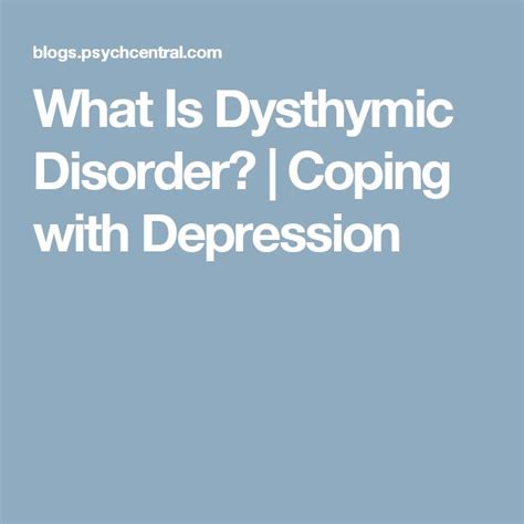 17 Best images about Dysthymic Disorder on Pinterest