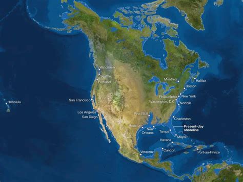 World with a 100 meters sea level rise - Vivid Maps