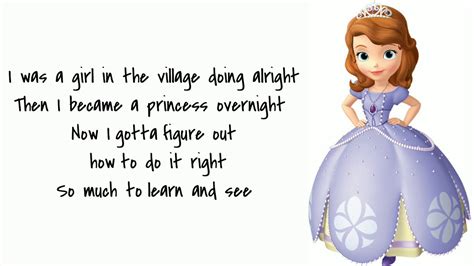 Sofia The First Theme Song Lyrics Copy And Paste : Go Live Your Way ...