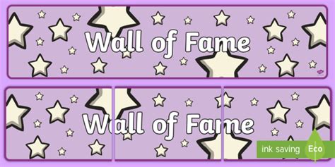 👉 Wall of Fame Display Banner (teacher made)