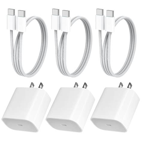 3 PACK 35W USB-C WALL FAST CHARGER FOR IPHONE 16 / 15 SERIES - Casebus ...