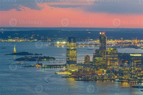 Cityscape of Jersey City skyline from Manhattan NYC 24311932 Stock Photo at Vecteezy