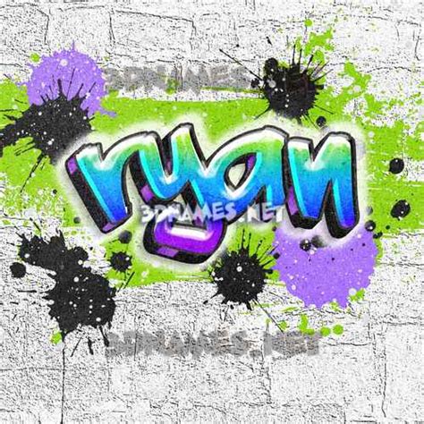 Preview of Graffiti Grunge 3D name for "ryan"