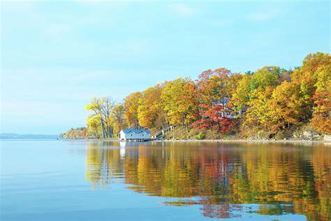 Reflections on Skaneateles Lake Photograph by Sandi Kroll - Fine Art ...