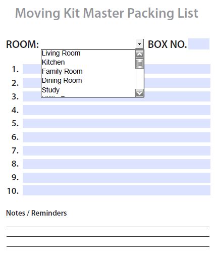 Moving & storage Labels: free complete template kit | Free printable ...