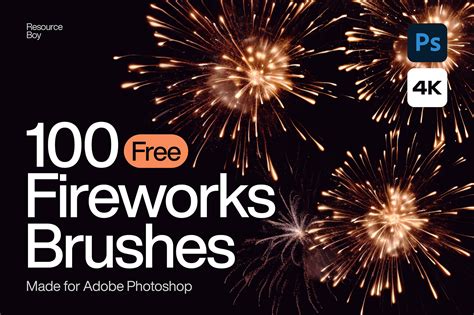 100+ Free Fireworks Photoshop Brushes [4K] | Resource Boy