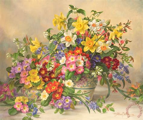 Albert Williams Spring Flowers And Poole Pottery painting - Spring ...