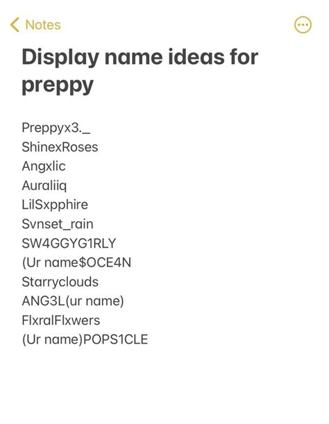 Display name ideas for preppys! (Roblox) | Preppy names, Names, Usernames for instagram