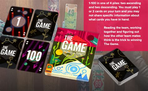 Amazon.com: The Game Card Game - A Highly-Addictive Challenge of ...