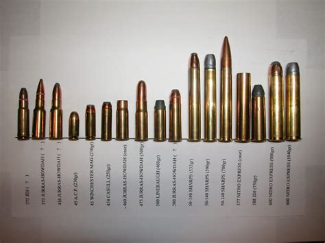 Big Bore Safari Ammo Comparison Chart