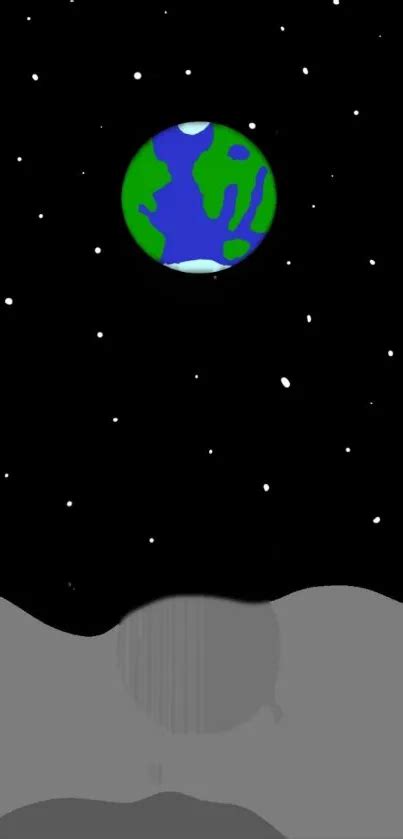 Earth from the Moon Wallpaper - free download