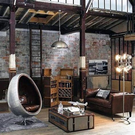 35 Industrial Man Cave Ideas To Liven Up Your Style | HomeMydesign ...