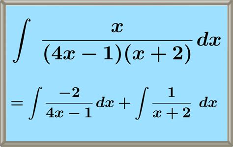 Integration by Partial Fractions - Examples with Answers - Neurochispas