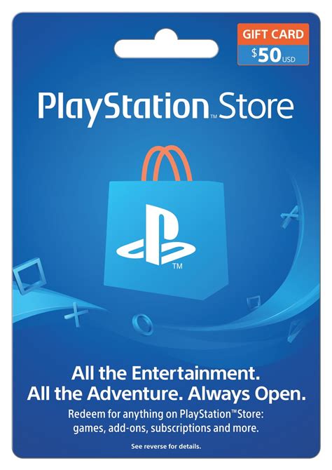 PlayStation Store $50 Gift Card - Walmart.com