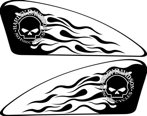 Sticker Decal Harley Davidson Car Motorcycle Car Gas Tank Png | Images ...